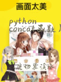 python concat函数用法