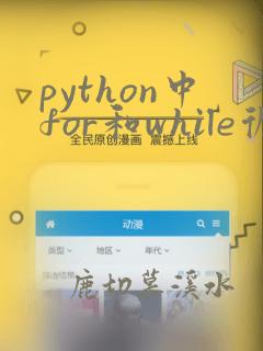 python中for和while循环的区别