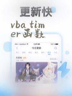 vba timer函数