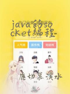 java的socket编程