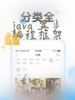java 异步编程框架