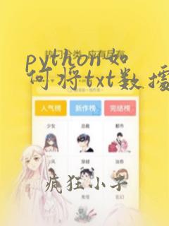 python如何将txt数据导入excel