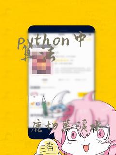 python中算法