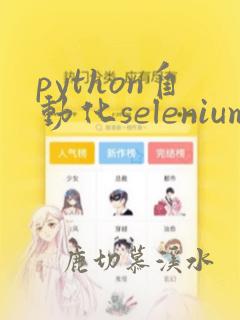 python自动化selenium