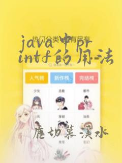 java中printf的用法