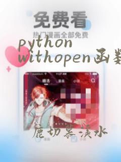 python withopen函数