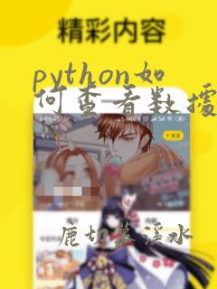 python如何查看数据的类型