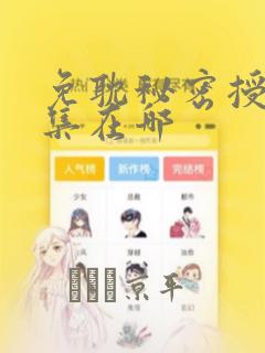 免耽秘密授课全集在哪：结局+番外