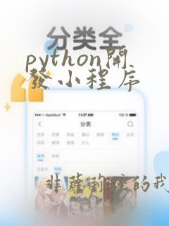 python开发小程序