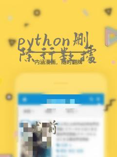 python删除行数据