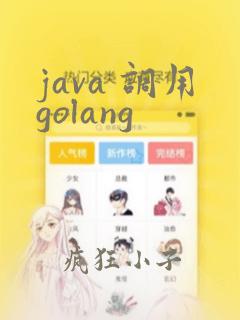 java 调用golang