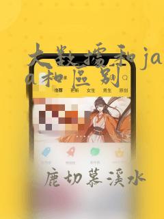 大数据和java和区别