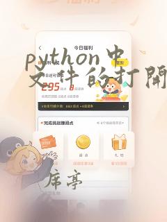 python中文件的打开