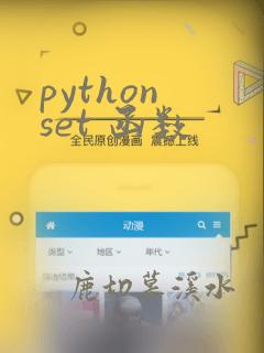 python set 函数
