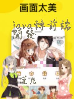 java转前端开发