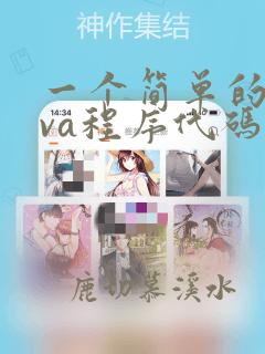 一个简单的java程序代码