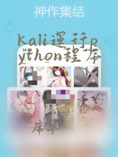 kali运行python程序