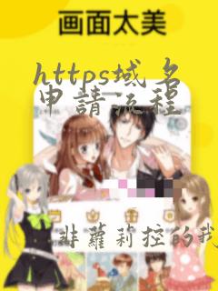 https域名申请流程