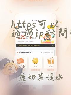 https可以通过ip访问吗
