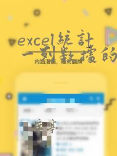 excel统计一列数据的个数