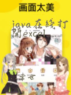java在线打开excel
