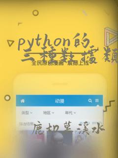 python的三种数据类型