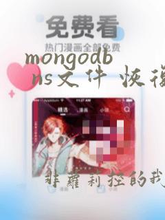 mongodb ns文件 恢复