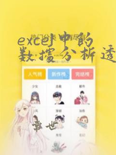 excel中的数据分析透视表