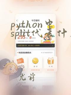 python中split代表什么