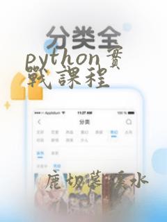 python实战课程