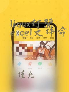 linux打开excel文件命令