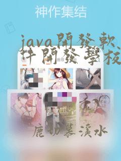 java开发软件开发学校