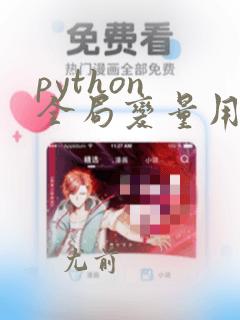 python 全局变量用法