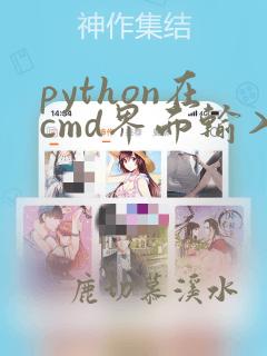 python在cmd界面输入命令