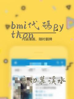 bmi代码python