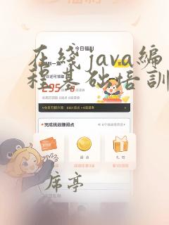 在线java编程基础培训