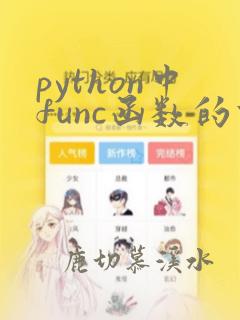 python中func函数的功能