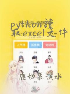 python读取excel文件并分析数据