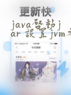 java启动jar 设置jvm参数