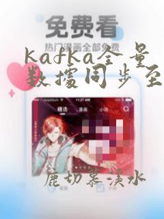 kafka全量数据同步至kafka