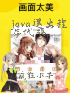 java退出程序代码