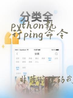 python执行ping命令