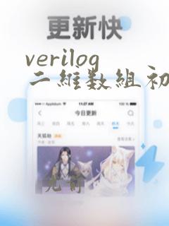 verilog二维数组初始化