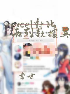 excel对比两列数据异同函数