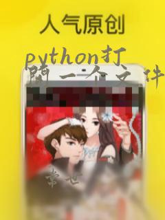 python打开一个文件