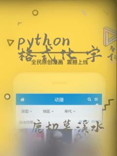 python 格式化 字符串