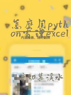 怎么用python处理excel中的数据