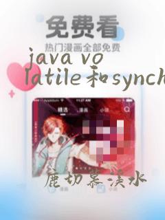 java volatile和synchronized