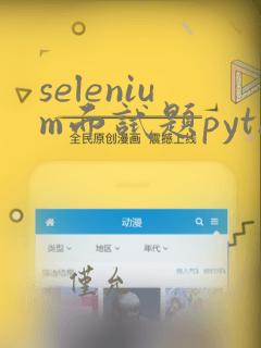 selenium面试题python