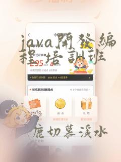 java开发编程 培训班